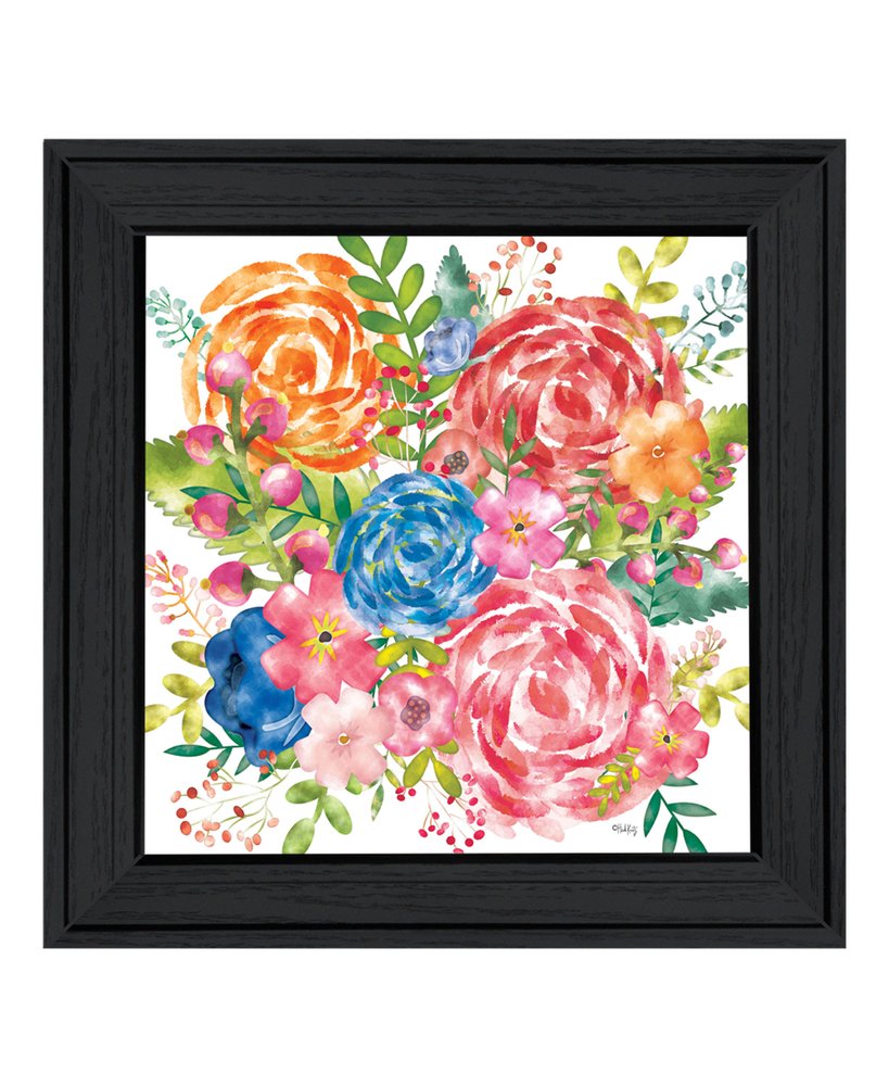Spring Floral Black Framed Print Wall Art HomeRoots