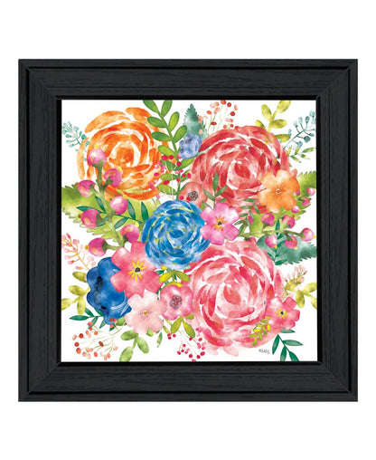 Spring Floral Black Framed Print Wall Art HomeRoots