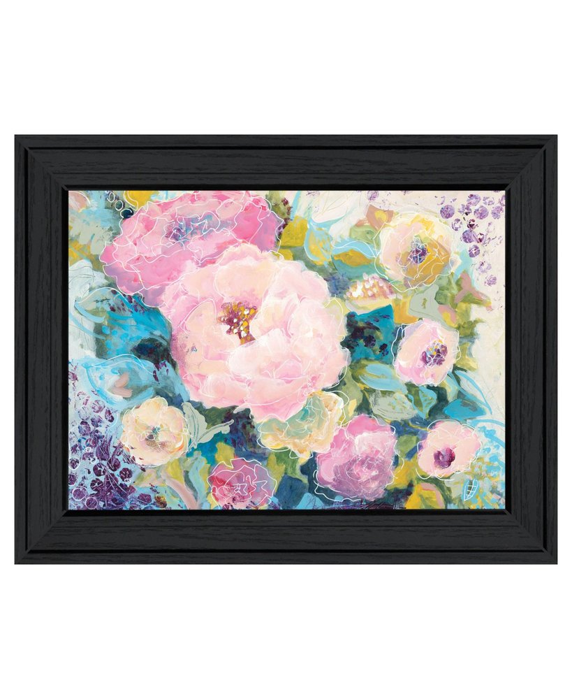 Fresh Florals Black Framed Print Wall Art HomeRoots