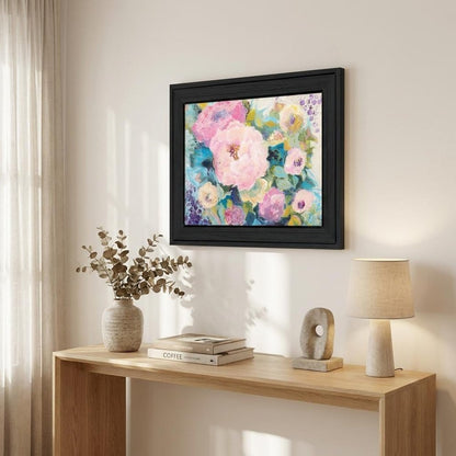 Fresh Florals Black Framed Print Wall Art HomeRoots