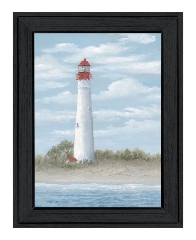 Cape May Light Black Framed Print Wall Art — view 1