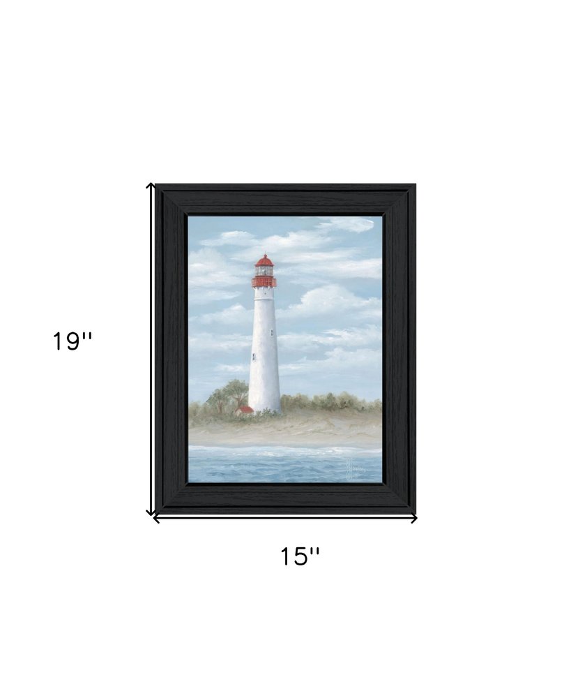 Cape May Light Black Framed Print Wall Art — view 2