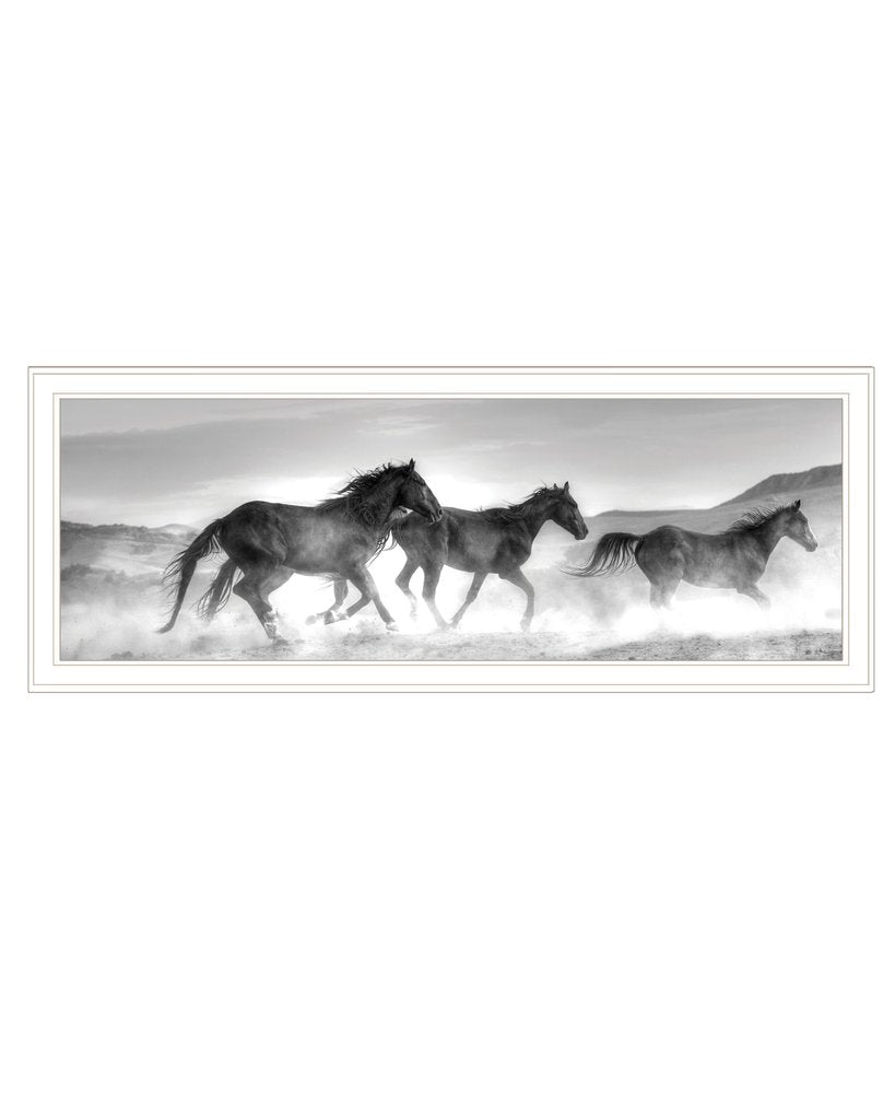 Horses Rolling By White Framed Print Wall Art HomeRoots