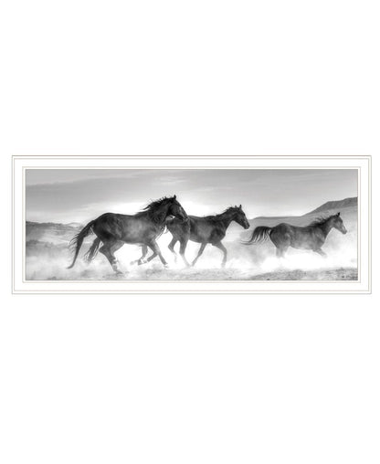 Horses Rolling By White Framed Print Wall Art HomeRoots