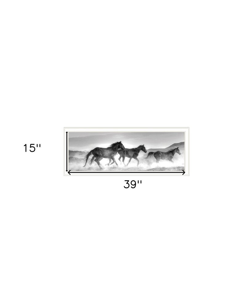 Horses Rolling By White Framed Print Wall Art HomeRoots