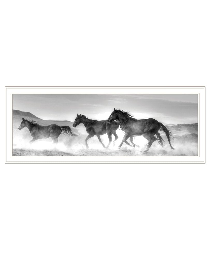 Horses Rolling By White Framed Print Wall Art HomeRoots