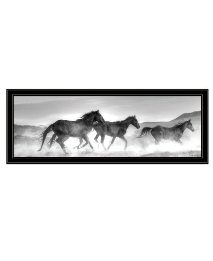 Horses Rolling By White Framed Print Wall Art HomeRoots