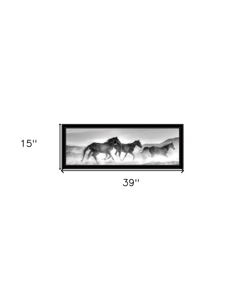 Horses Rolling By White Framed Print Wall Art — view 7
