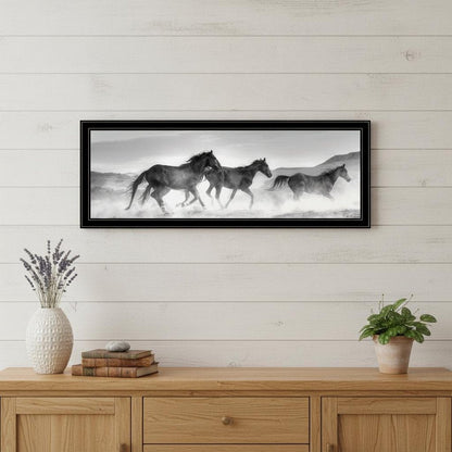 Horses Rolling By White Framed Print Wall Art HomeRoots