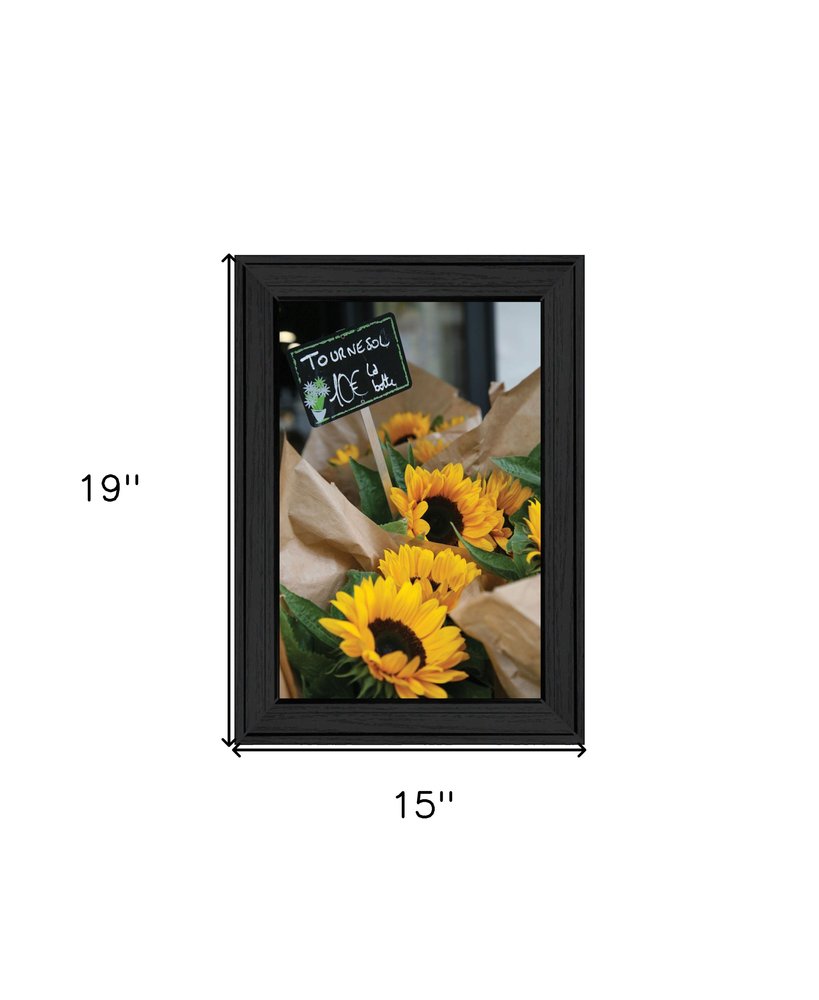 Sunflower Bouquet Black Framed Print Wall Art HomeRoots