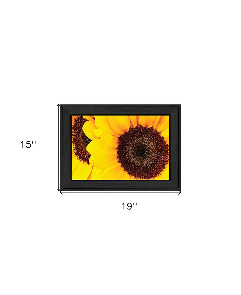 Sunflower Portrait Black Framed Print Wall Art HomeRoots