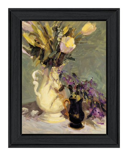 Tulips a Lavender Black Framed Print Wall Art HomeRoots