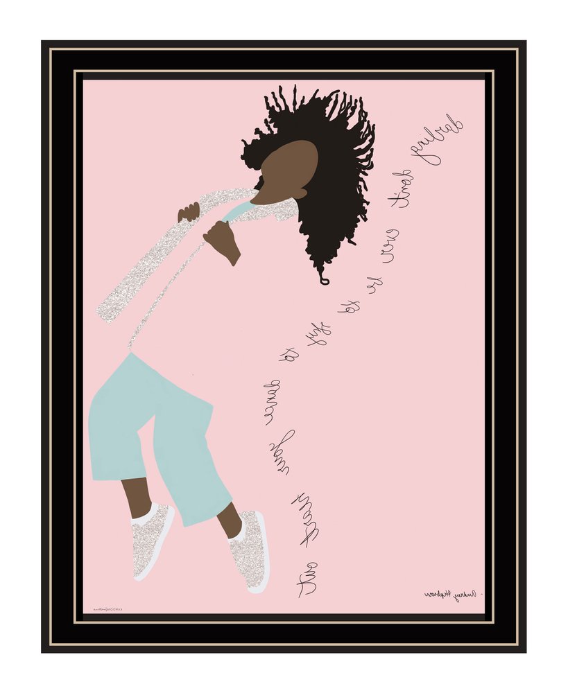 Dance Your Heart Out Black Framed Print Wall Art — view 4