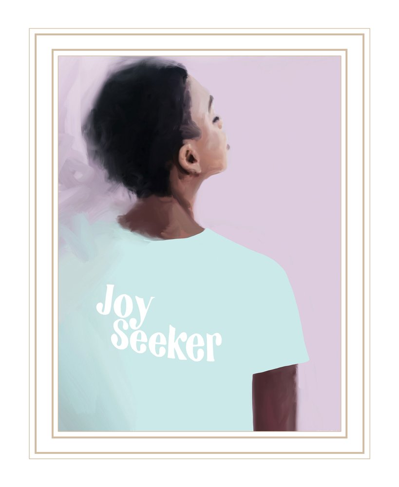Joy Seeker Look for the Good White Framed Print Wall Art HomeRoots