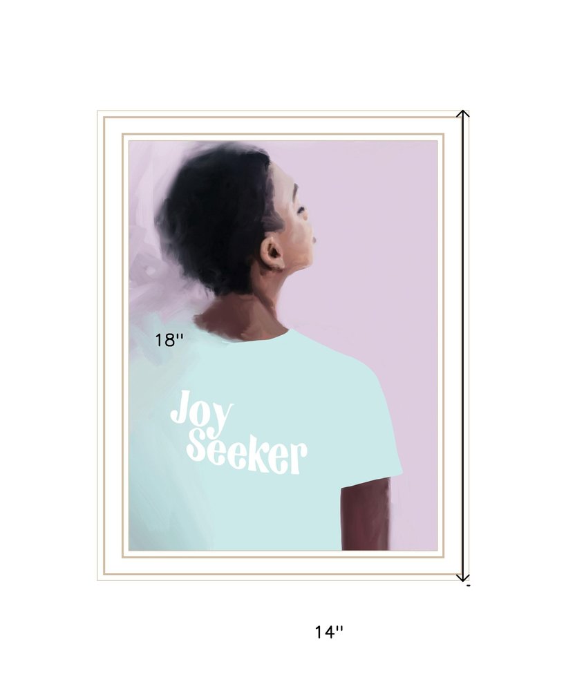Joy Seeker Look for the Good White Framed Print Wall Art HomeRoots