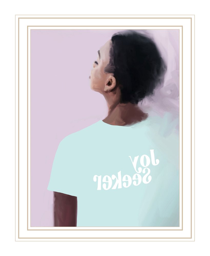 Joy Seeker Look for the Good White Framed Print Wall Art HomeRoots