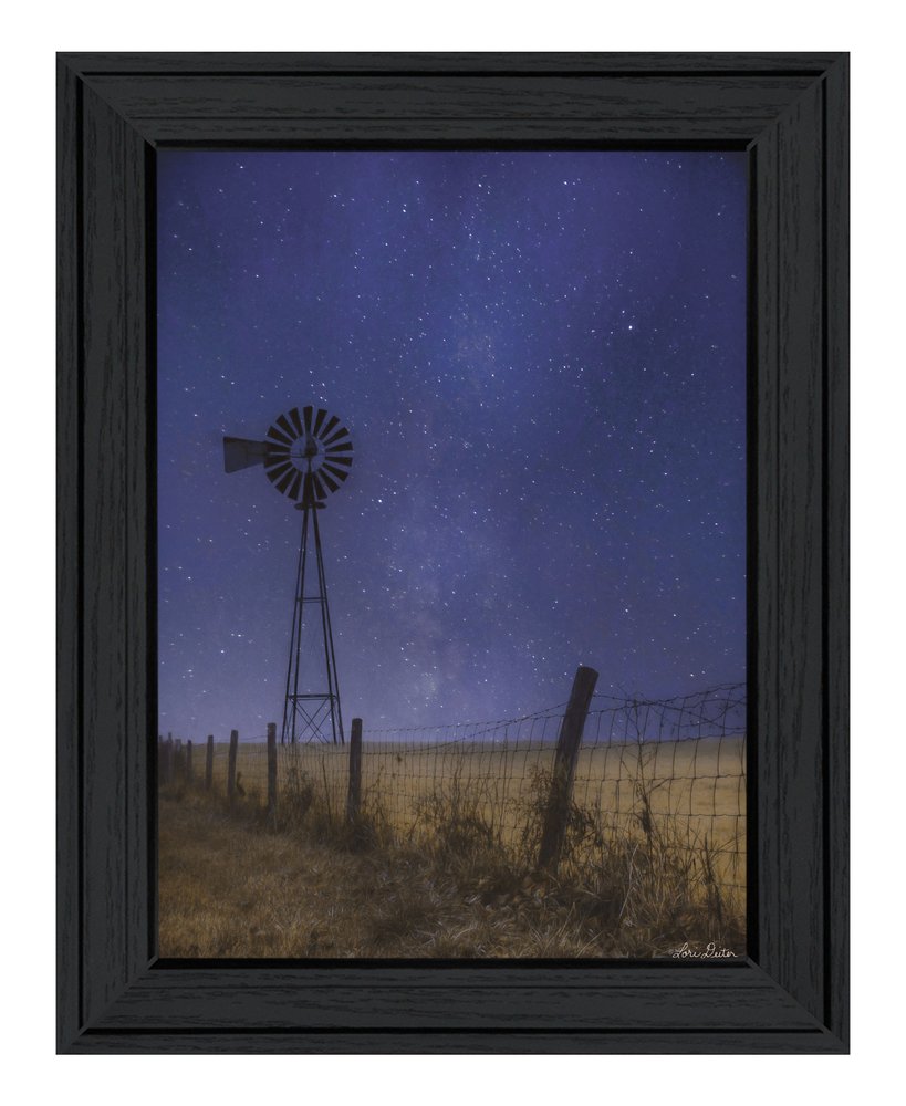 Starlit Night Black Framed Print Wall Art HomeRoots