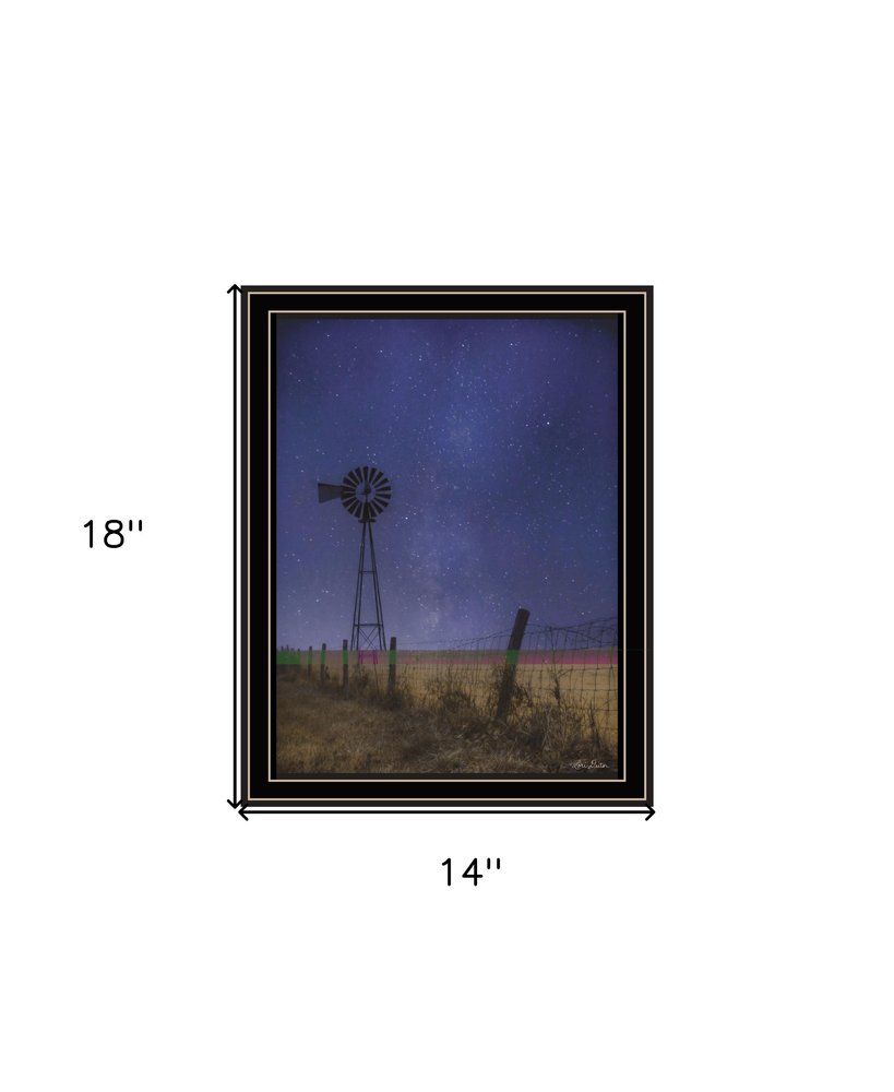Starlit Night Black Framed Print Wall Art HomeRoots