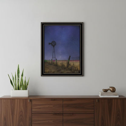 Starlit Night Black Framed Print Wall Art HomeRoots