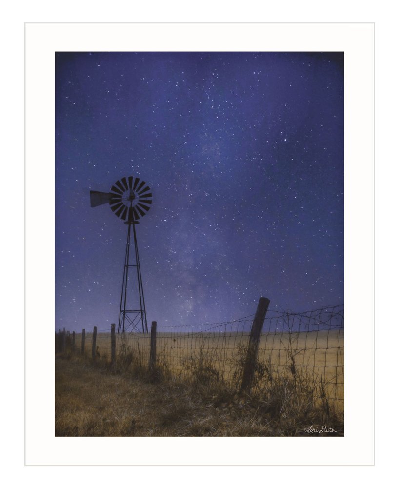 Starlit Night White Framed Print Wall Art HomeRoots