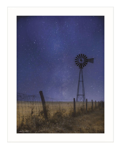 Starlit Night White Framed Print Wall Art HomeRoots
