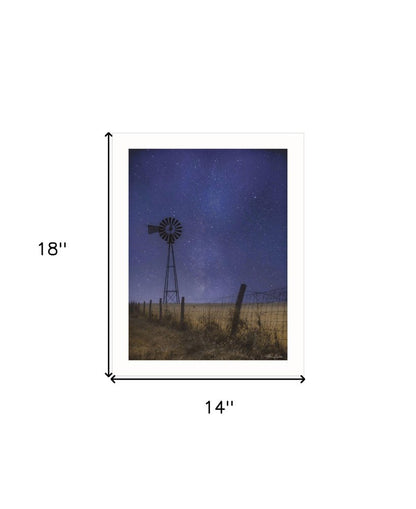 Starlit Night White Framed Print Wall Art HomeRoots