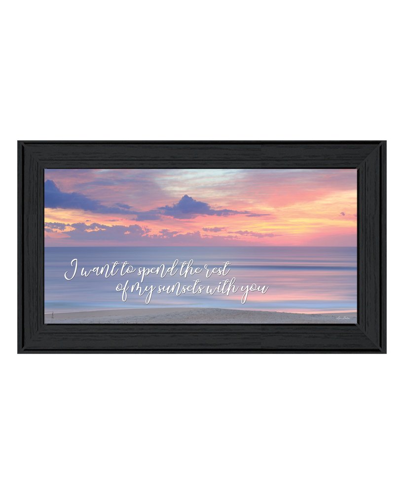 Rest of My Sunsets Black Framed Print Wall Art — view 1
