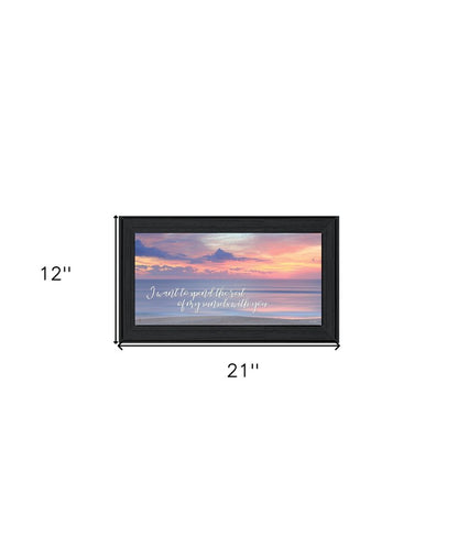 Rest of My Sunsets Black Framed Print Wall Art HomeRoots