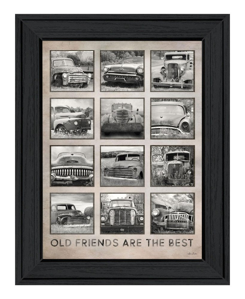 Old Friends Cars Are The Best Black Framed Print Wall Art HomeRoots