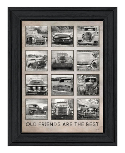 Old Friends Cars Are The Best Black Framed Print Wall Art HomeRoots
