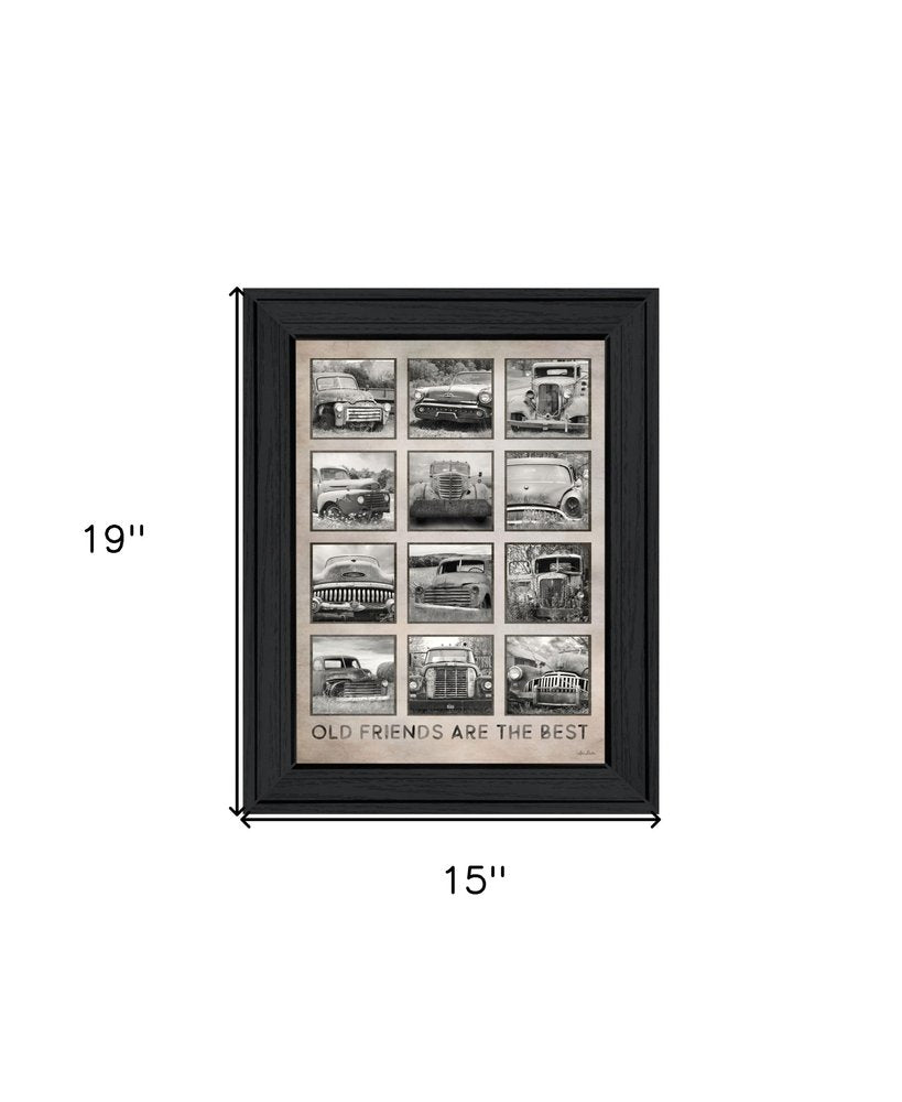 Old Friends Cars Are The Best Black Framed Print Wall Art HomeRoots