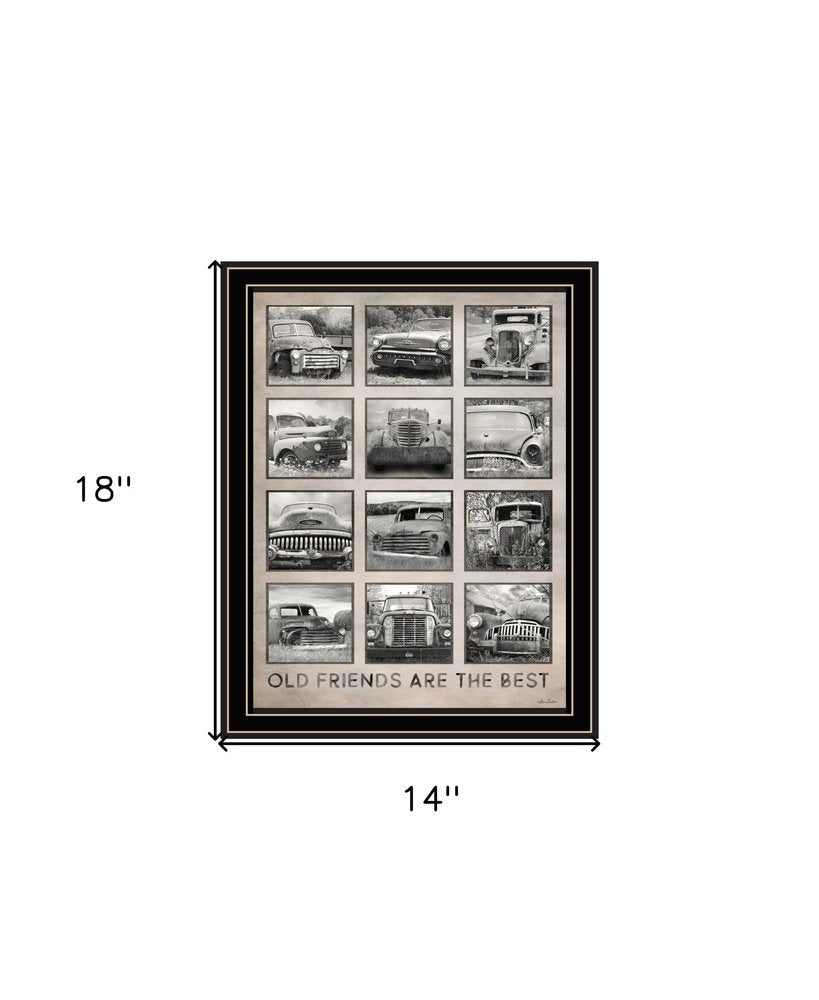 Old Friends Cars Are The Best Black Framed Print Wall Art HomeRoots