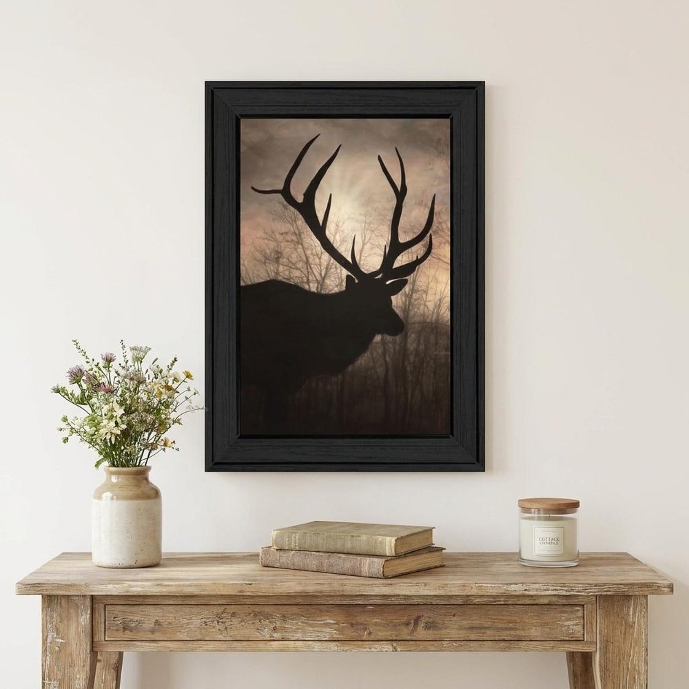 Elk Sunrise Black Framed Wall Art HomeRoots