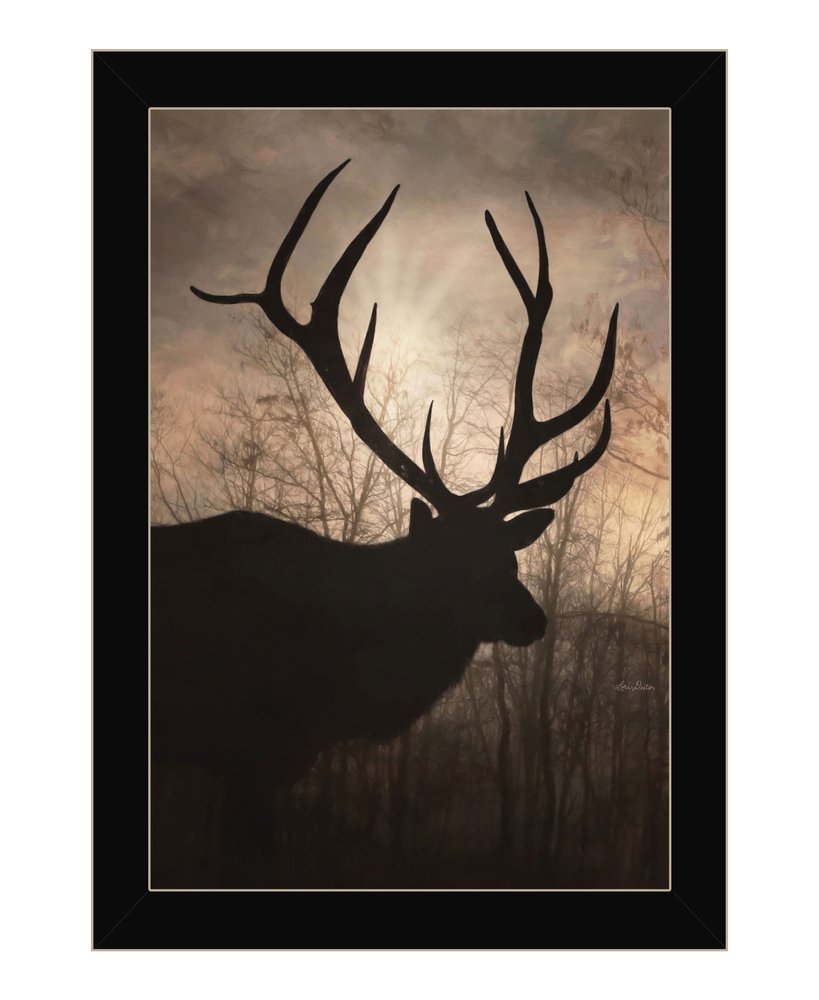 Elk Sunrise Black Framed Print Wall Art HomeRoots