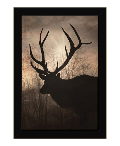Elk Sunrise Black Framed Print Wall Art HomeRoots
