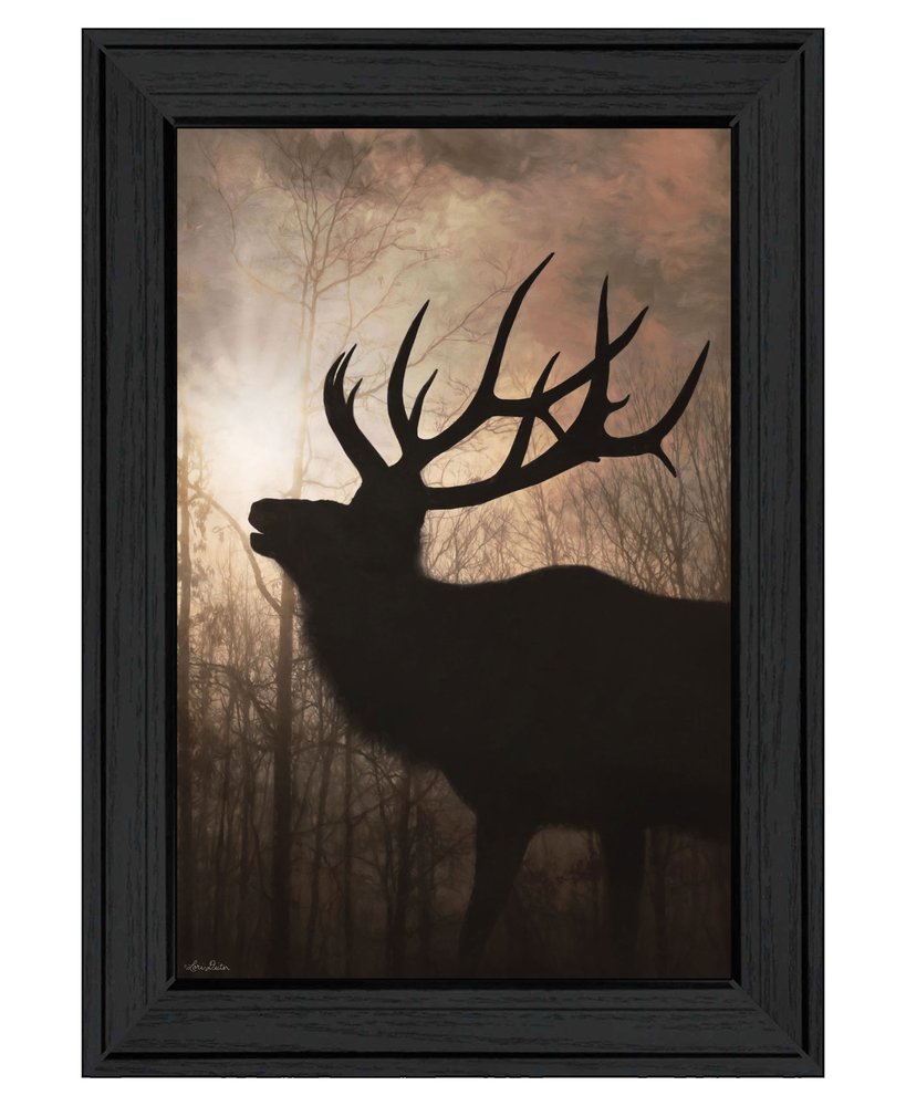 Elk Sunrise Black Framed Print Wall Art HomeRoots