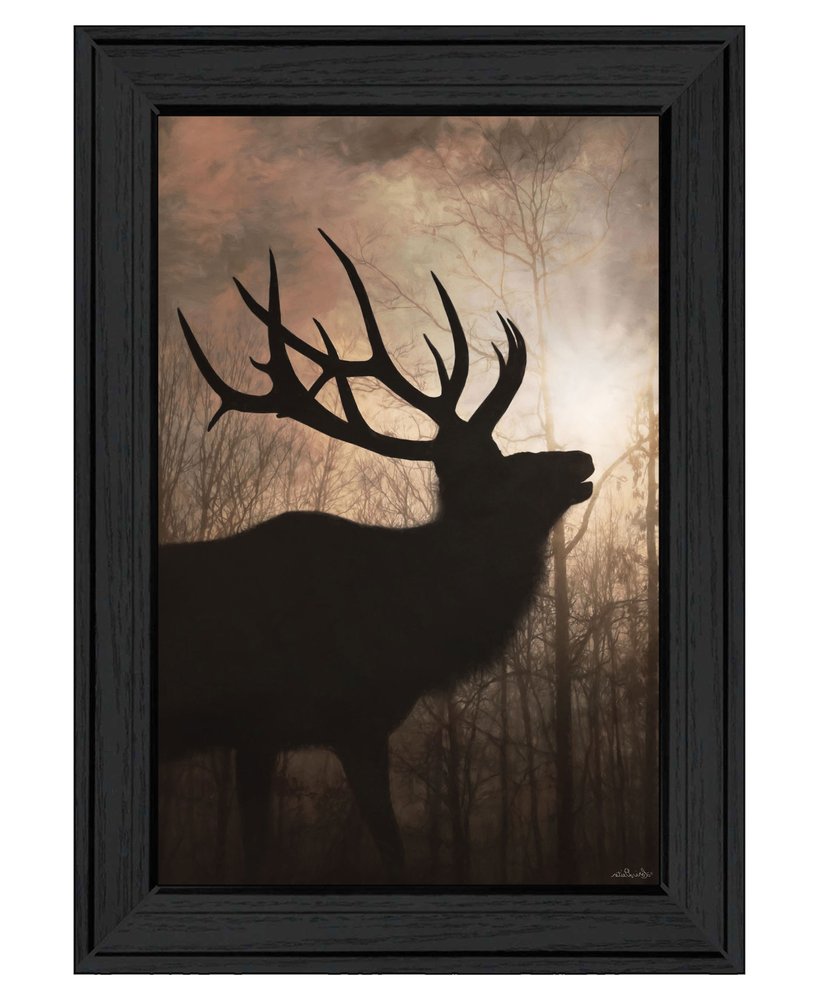 Elk Sunrise Black Framed Print Wall Art HomeRoots