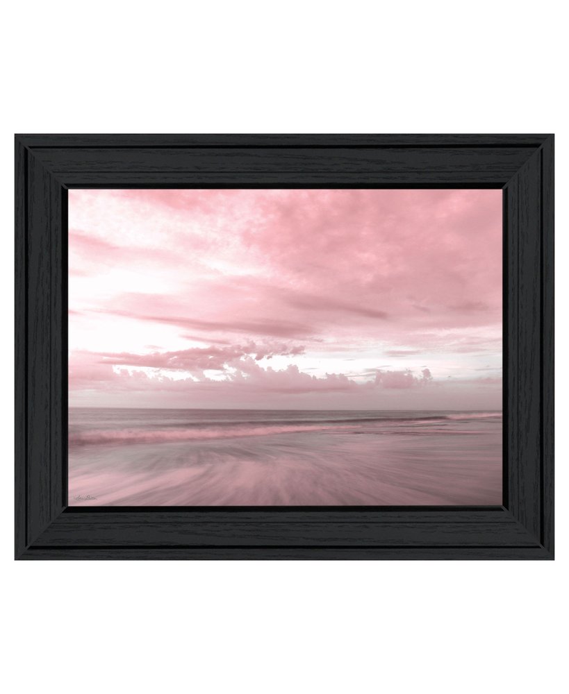 Pink Beach Emotions Black Framed Print Wall Art HomeRoots