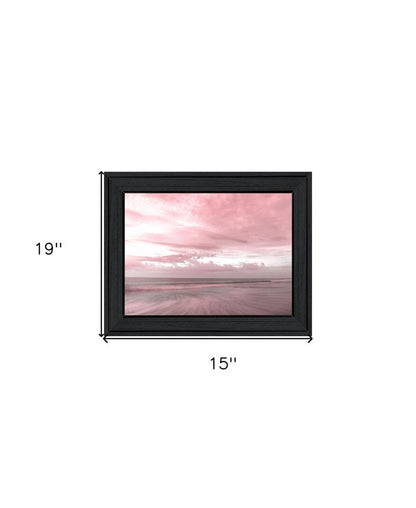 Pink Beach Emotions Black Framed Print Wall Art HomeRoots