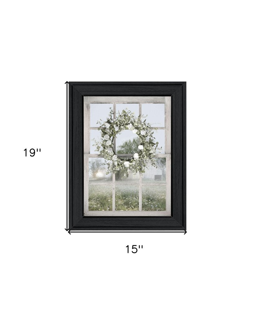 Spring Farm View Black Framed Print Wall Art — view 2