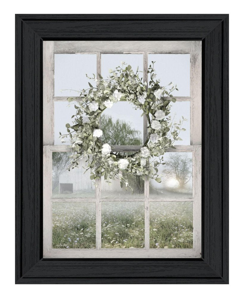 Spring Farm View Black Framed Print Wall Art HomeRoots