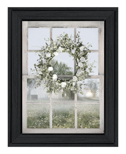 Spring Farm View Black Framed Print Wall Art HomeRoots
