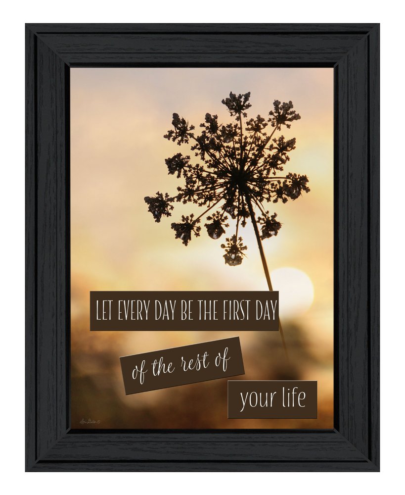 The First Day Black Framed Print Wall Art — view 1
