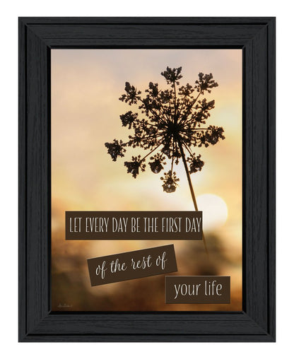 The First Day Black Framed Print Wall Art HomeRoots