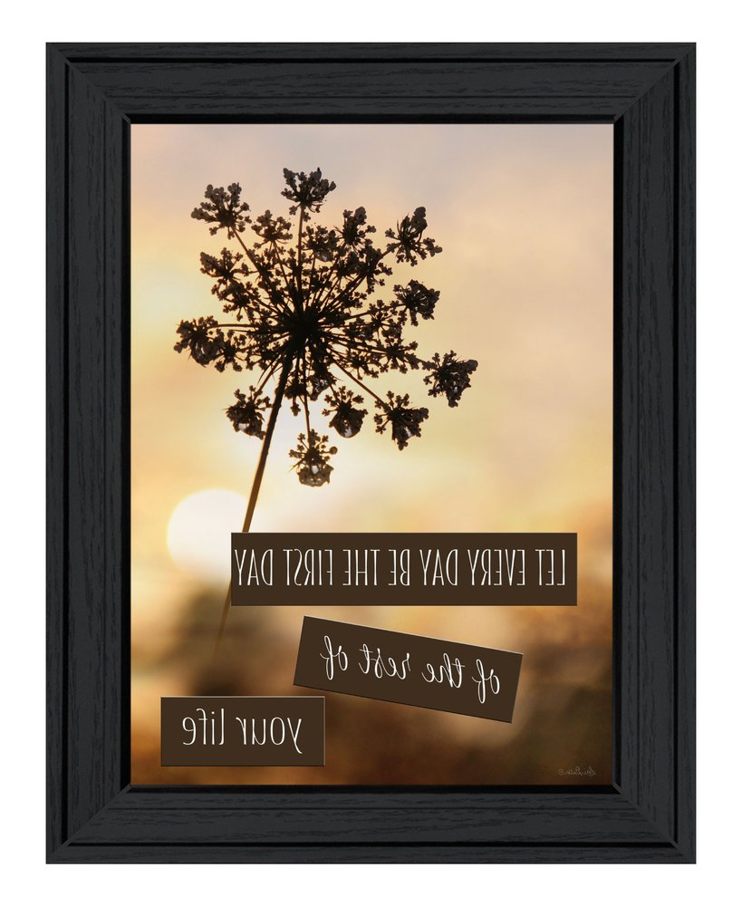 The First Day Black Framed Print Wall Art HomeRoots