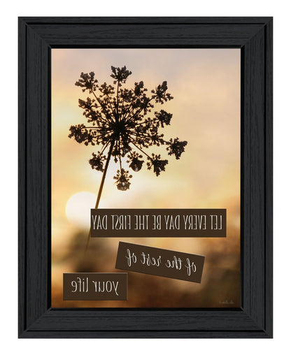 The First Day Black Framed Print Wall Art HomeRoots