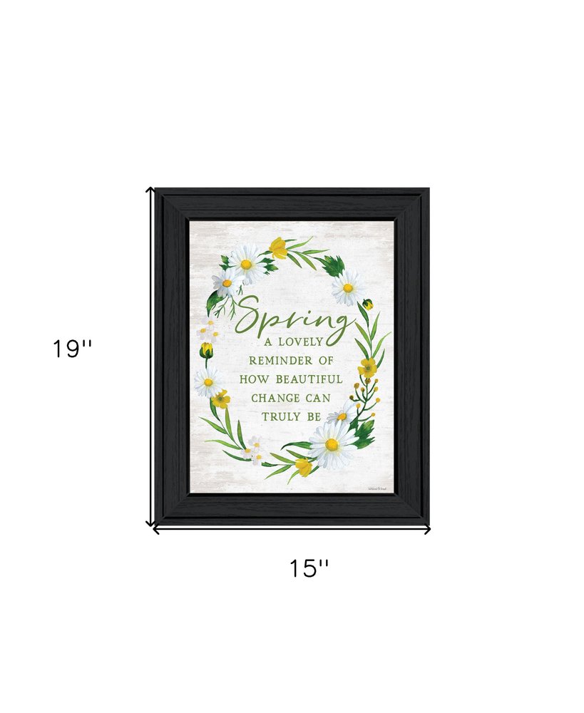 Spring Reminder Black Framed Print Wall Art HomeRoots