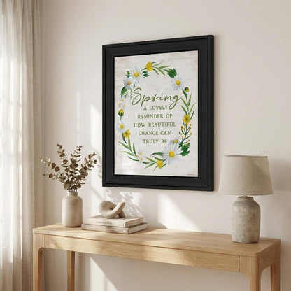 Spring Reminder Black Framed Print Wall Art HomeRoots