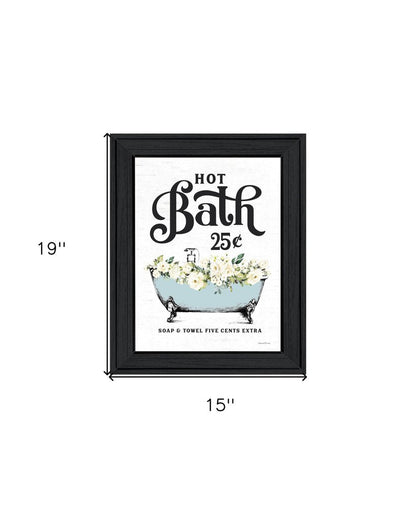 Hot Bath Black Framed Print Bathroom Wall Art HomeRoots