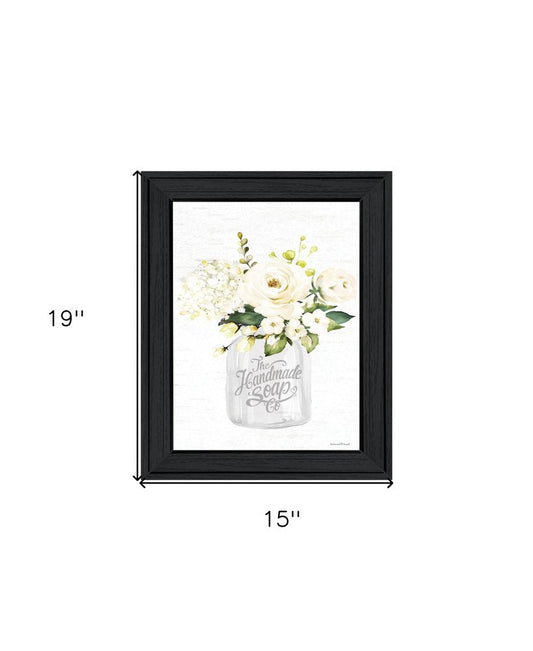 Bathroom Flower Ja Black Framed Print Bathroom Wall Art
